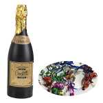 Konfetti-Kanone Flasche Folie mehrfarbig