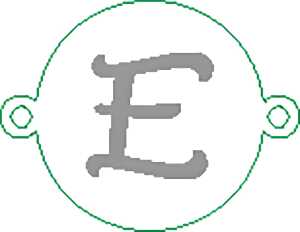 Namensarmband E versilbert 4010070331252