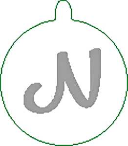 Halskette versilbert, N Nr. 30