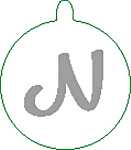 Halskette versilbert, N Nr. 30