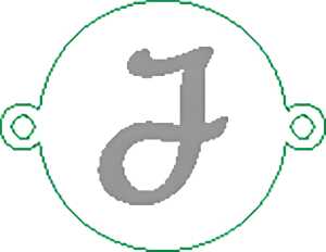 Namensarmband J versilbert 4010070331306