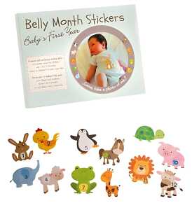 Babysticker Meilensteine inkl. 12 Tierstickern