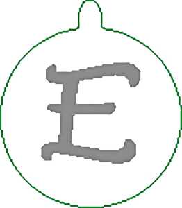 Halskette versilbert, E Nr. 21