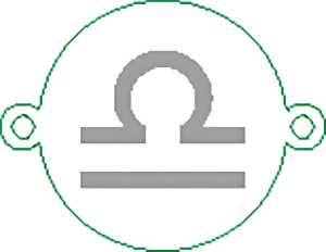 Namensarmband Waage versilbert