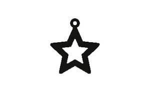 Halskette Stern versilbert 4010070361679