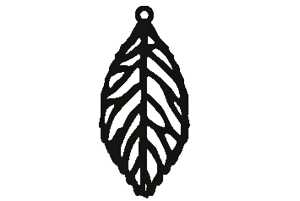 Halskette Blatt versilbert 4010070361716