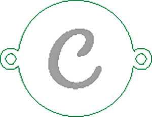 Namensarmband C versilbert 4010070331238