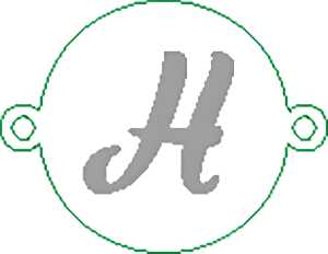 Namensarmband H versilbert 4010070331283