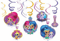 Deko-Spiralen 6er Shimmer & Shine