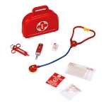 Arztkoffer 8 Teile halbrund rot - Doktorkoffer