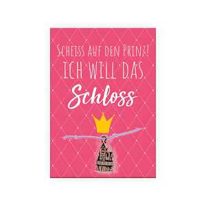 Armband mit Sprüchekarte Schloss - fertiges Armband