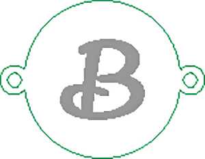 Namensarmband B versilbert 4010070331221