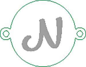 Namensarmband N versilbert 4010070331344