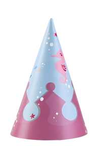 Amscan Partyhütchen 8er Be a Mermaid