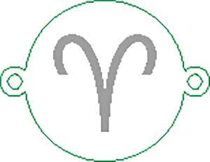 Namensarmband Widder versilbert