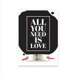 Armband mit Sprüchekarte All you need is Love -...
