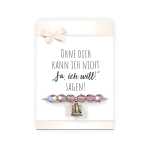 Armband mit Sprüchekarte Ja, ich will - fertiges...