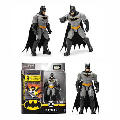 DC Batman Figur 10cm mit 3 Accessoires - Spin Master, ab 4 Jahren