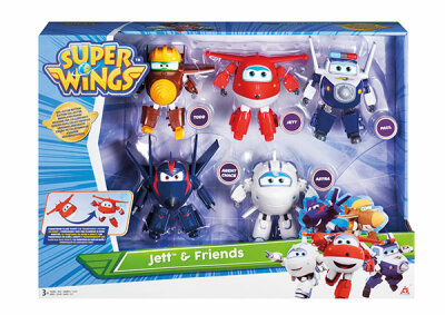 Super Wings 5er Pack Jett & Friends, 5cm - ab 3 Jahren