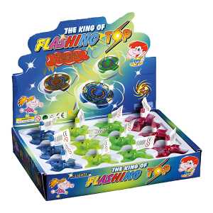 Kreuzkreisel mit LED 6cm sortiert 4 Farben