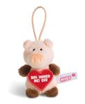 Nici Schwein Plüsch 8cm Loop Bin immer bei Dir