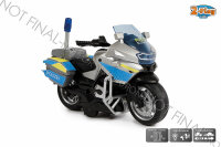 Deutsches Polizei Motorad Die Cast Pull Back 13cm - Licht...