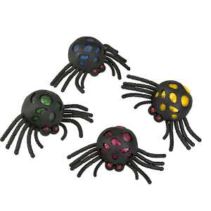 Squishball Spinne im Netz sortiert - ab 3 Jahren