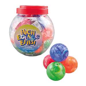 Murmelflummi 3,5cm sortiert 4 Farben - rot, blau, orange, grün