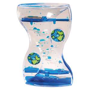 Wassertreppe 15x9,5x3cm Emotion Pearl blau 2 Räder mit Globusmuster