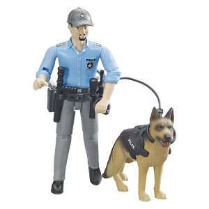 Bruder World Polizist mit Hund geeignet für Kinder von 4 bis 8 Jahren