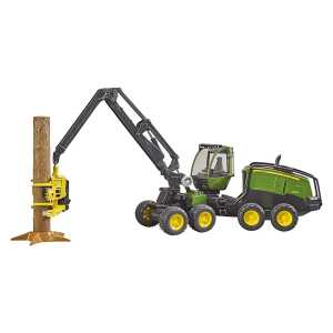 John Deere 1270G Harvester mit Baumstamm - Kranaufbau