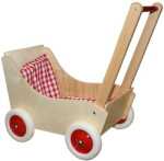 Holz-Puppenwagen "Laura" Mit Garnitur