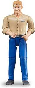 Mann mit hellem Hauttyp und blauer Hose