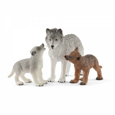 Schleich Wild Life Wolfsmutter mit Welpen