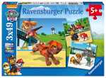 Puzzle 3x49 Teile Paw Patrol - Team auf vier Pfoten - ab...