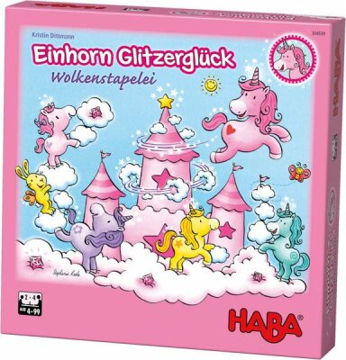 Haba Einhorn Glitzerglück Wolkenstapelei - ab 4 Jahren