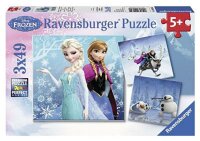 Ravensburger Puzzle 3x49 Teile Frozen - Abenteuer im...