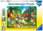 Puzzle XXL 100 Teile Tiere - Versammlung der Tiere - ab 6...