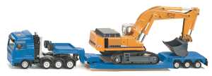 Schwertransporter mit Tiefbettaufleger