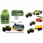 Traktor mit Anhänger Metall 3588270049105