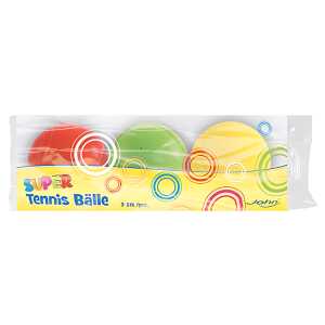 Soft Tennisball 70mm 3er farbig sortiert
