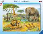Rahmenpuzzle 30 Teile Afrika - Afrikas Tierwelt - ab 4...