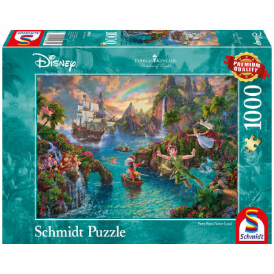 Schmidt Spiele Puzzle 1000 Teile Kinkade - Disney Peter Pan