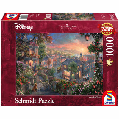 Puzzle 1000 Teile Kinkade Susi und Strolch