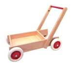 Holz-Laufwagen leer ohne Bausteine verstellbarer Griff...