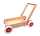 Holz-Laufwagen leer ohne Bausteine verstellbarer Griff Kunststoffräder