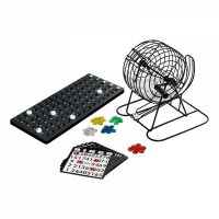 Bingo Set 21x20x21cm - aus Metall und Kunststoff, 18...