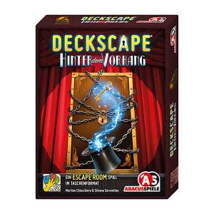 Kartenspiel Deckscape Hinter dem Vorhang EscapeRoom Spiel 1-6 Spieler