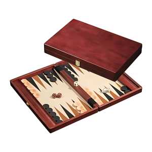 Backgammon Kos Medium 36x23x5cm - aus Pappelholz und Ahornholz,