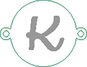 Namensarmband K versilbert 4010070331313